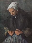 Paul Cezanne Old Woman with a Rosary oil painting on canvas